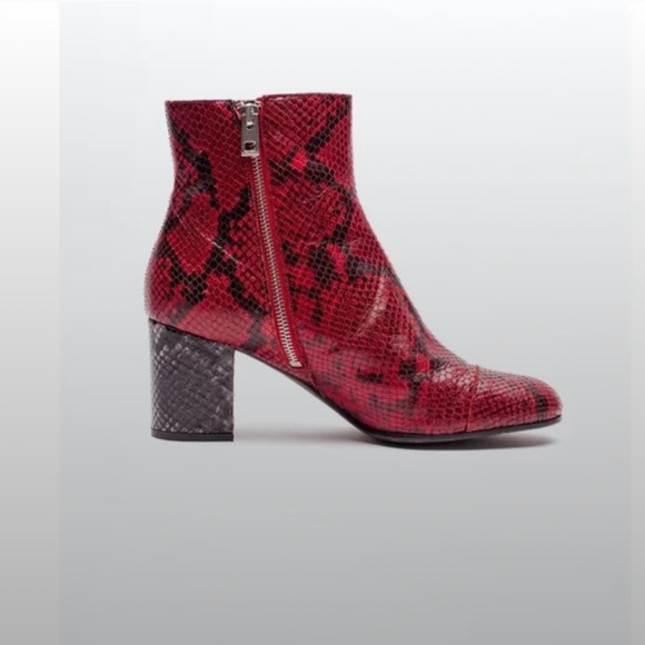 Zadig & Voltaire Lena Wild Boots, Red Snake - Picture 4 of 5
